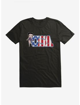 Betty Boop Stars And Stripes USA T-Shirt, , hi-res