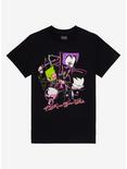 Invader Zim Neon Group Boyfriend Fit Girls T-Shirt, MULTI, hi-res