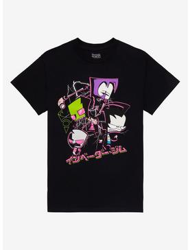 Invader Zim Neon Group Boyfriend Fit Girls T-Shirt, , hi-res