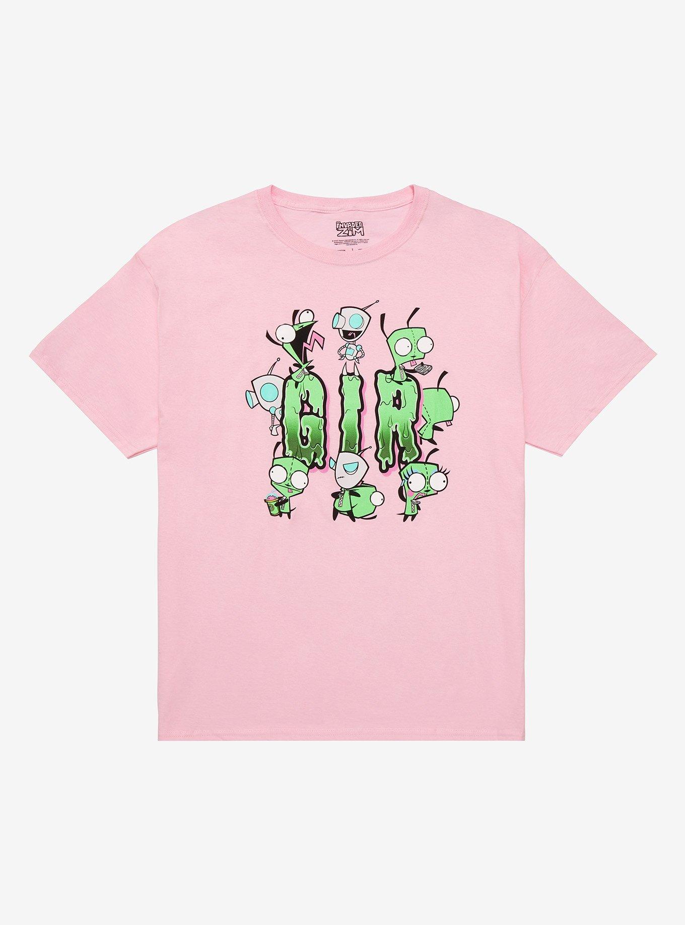 Invader Zim GIR Costume Drip Boyfriend Fit Girls T-Shirt Plus Size, MULTI, hi-res