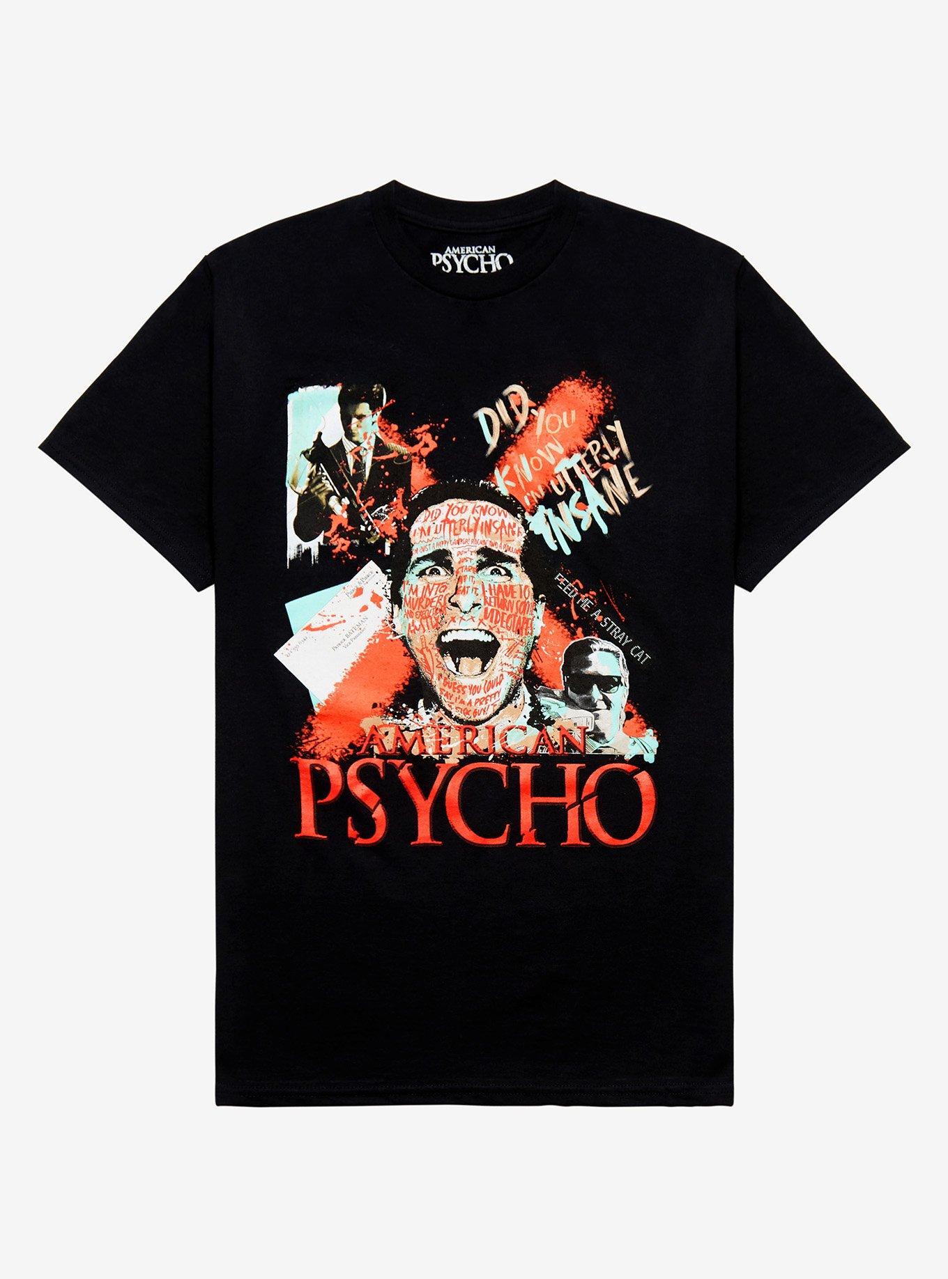 American Psycho Collage Boyfriend Fit Girls T-Shirt, MULTI, hi-res
