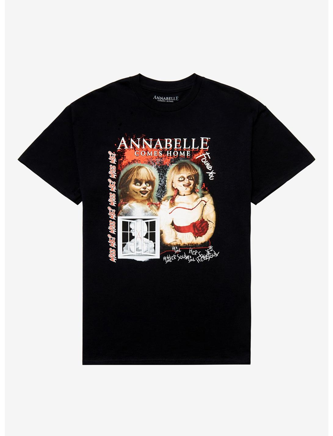 Annabelle Comes Home Collage Boyfriend Fit Girls T-Shirt, MULTI, hi-res