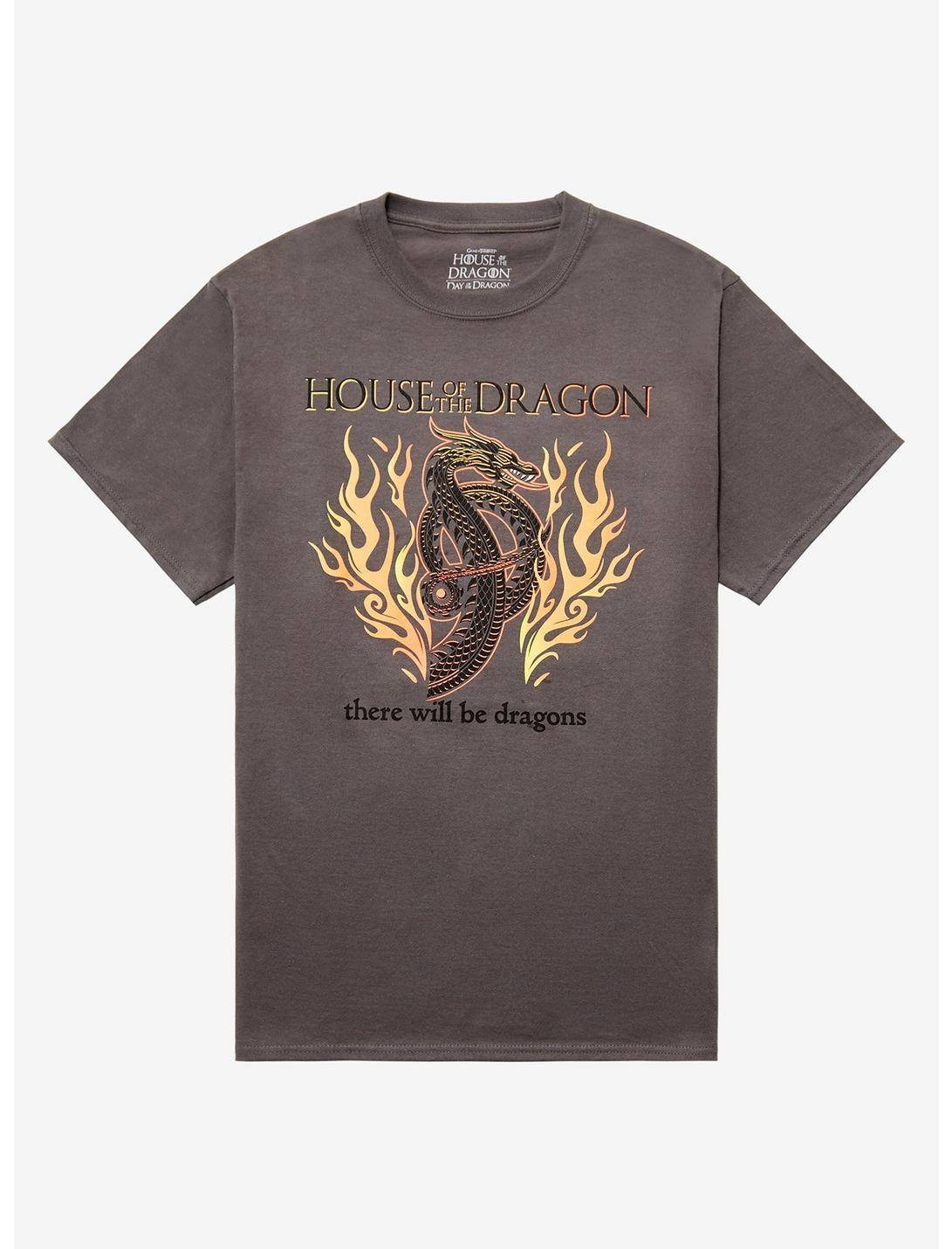 House Of The Dragon Fire Dragon Boyfriend Fit Girls T-Shirt, MULTI, hi-res
