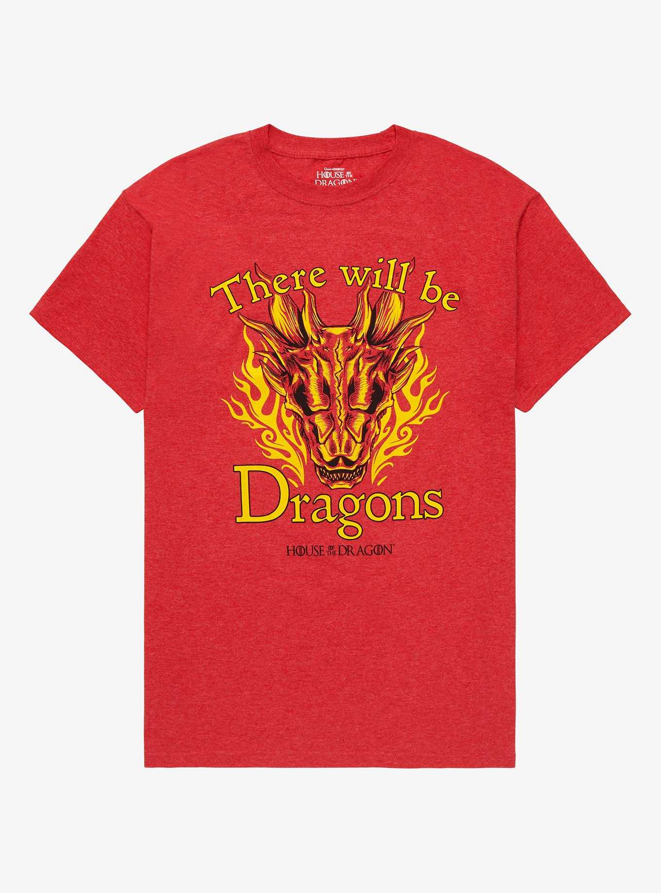 House Of The Dragon There Will Be Dragons Boyfriend Fit Girls T-Shirt, , hi-res