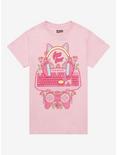 Pastel Pink Game Over Boyfriend Fit Girls T-Shirt, MULTI, hi-res
