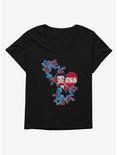 Betty Boop USA Blue Heart And Stars Womens T-Shirt Plus Size, , hi-res