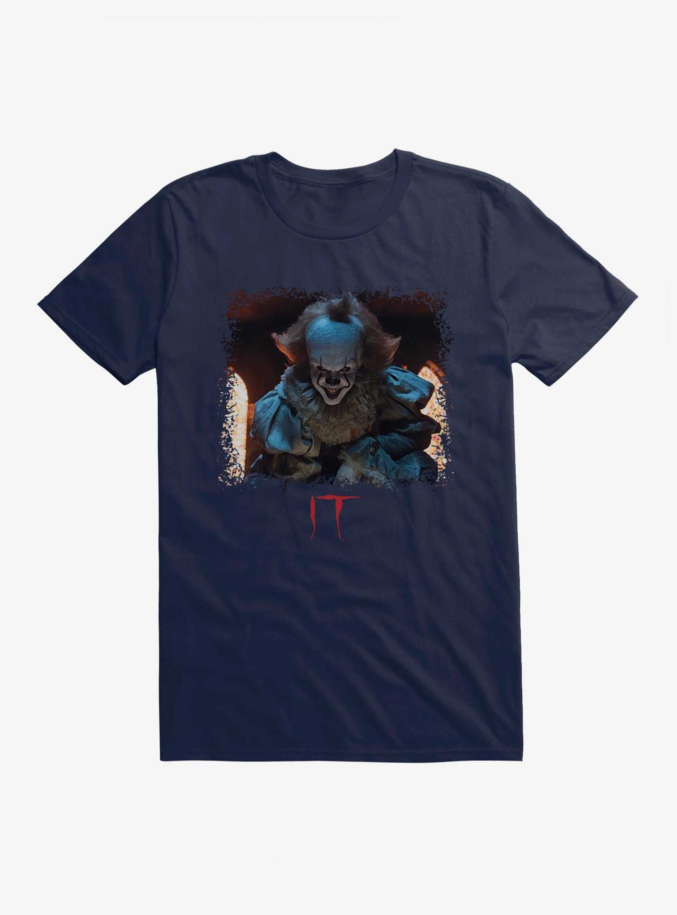 IT Pennywise Mischievous Smile T-Shirt, MIDNIGHT NAVY, hi-res