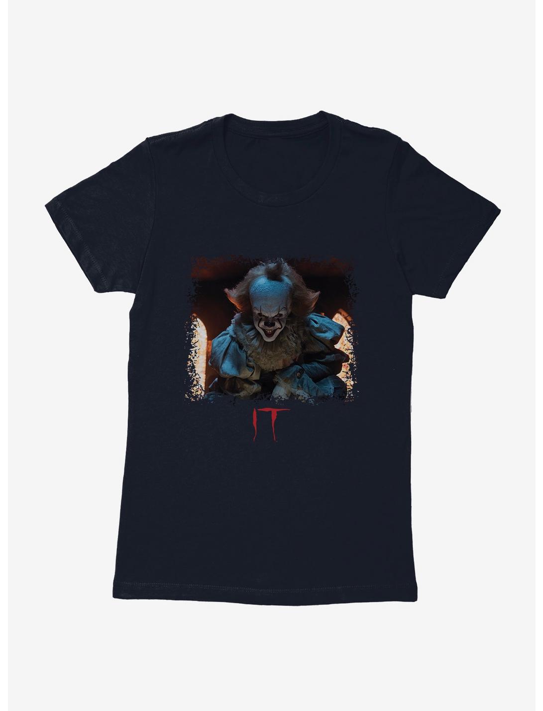 IT Pennywise Mischievous Smile Womens T-Shirt, MIDNIGHT NAVY, hi-res