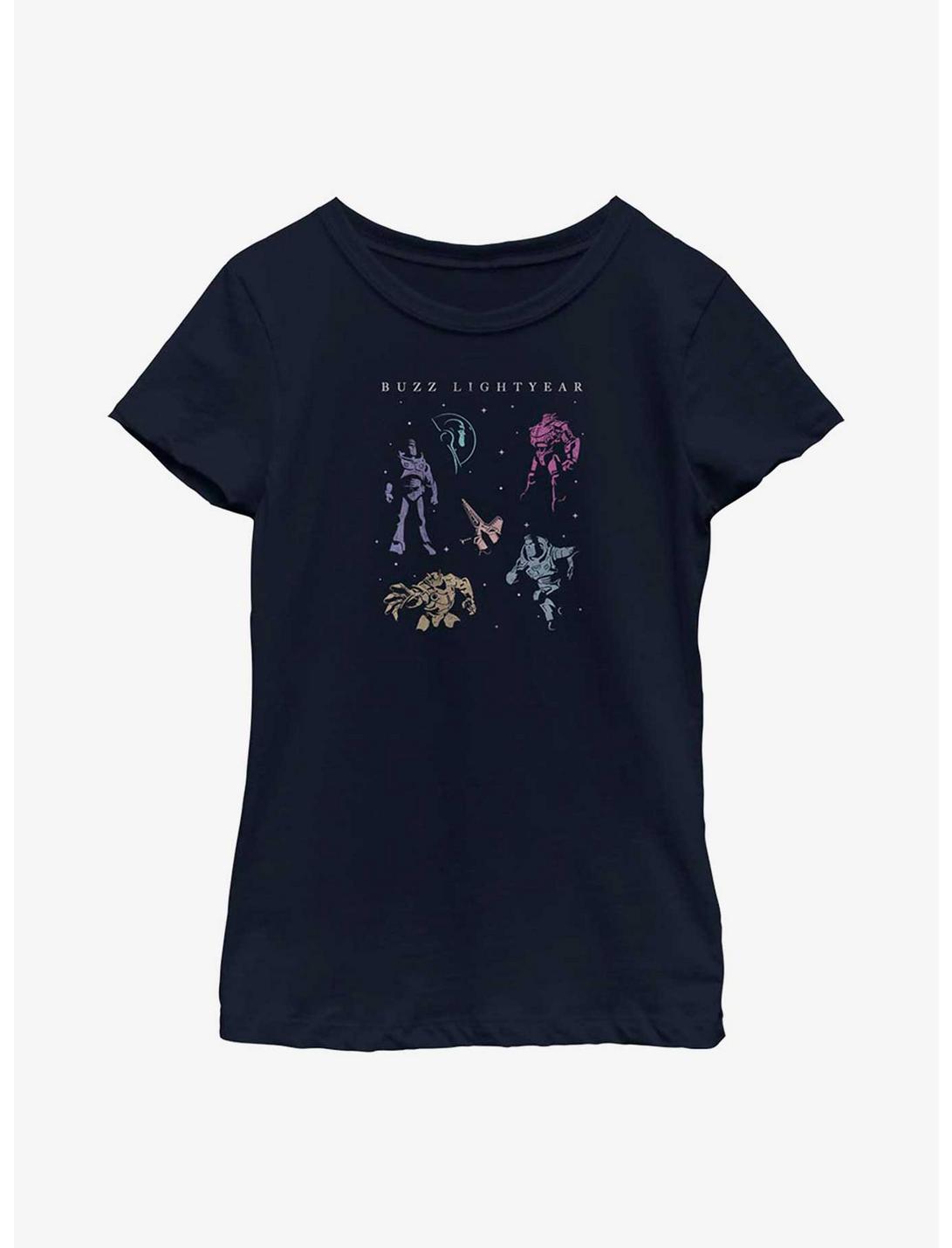 Disney Pixar Lightyear Chart Youth Girls T-Shirt, NAVY, hi-res