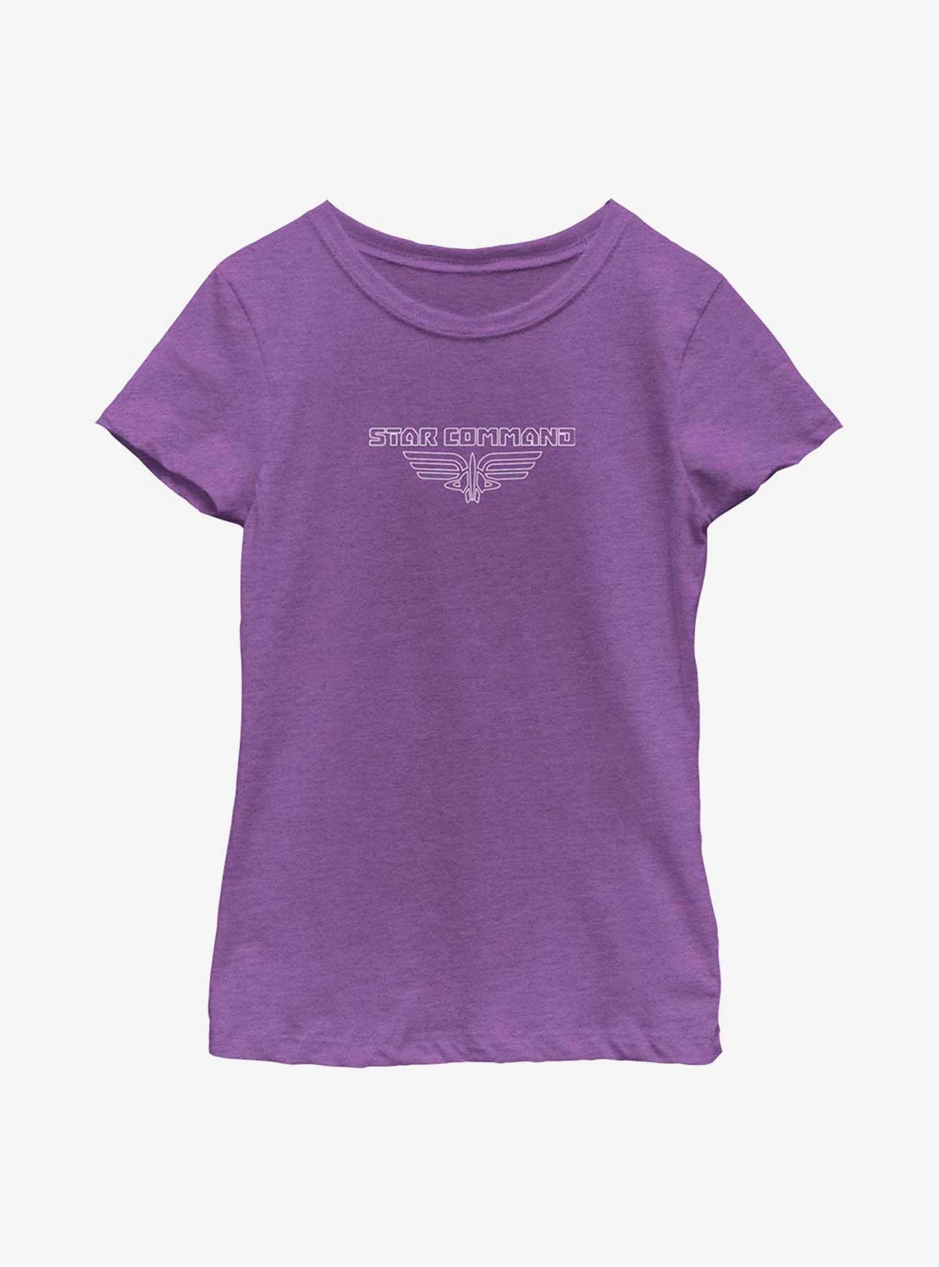 Disney Pixar Lightyear Star Outline Youth Girls T-Shirt, PURPLE BERRY, hi-res