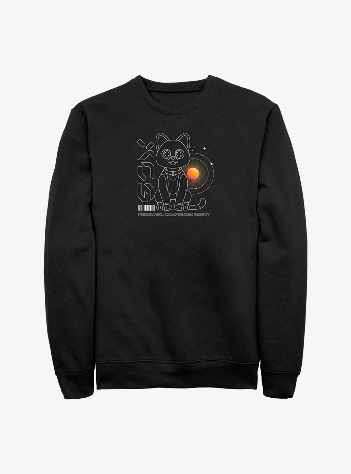 Disney Pixar Lightyear Sox Outline Sweatshirt, BLACK, hi-res