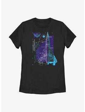 Disney Pixar Lightyear Ship Schematic Womens T-Shirt, , hi-res