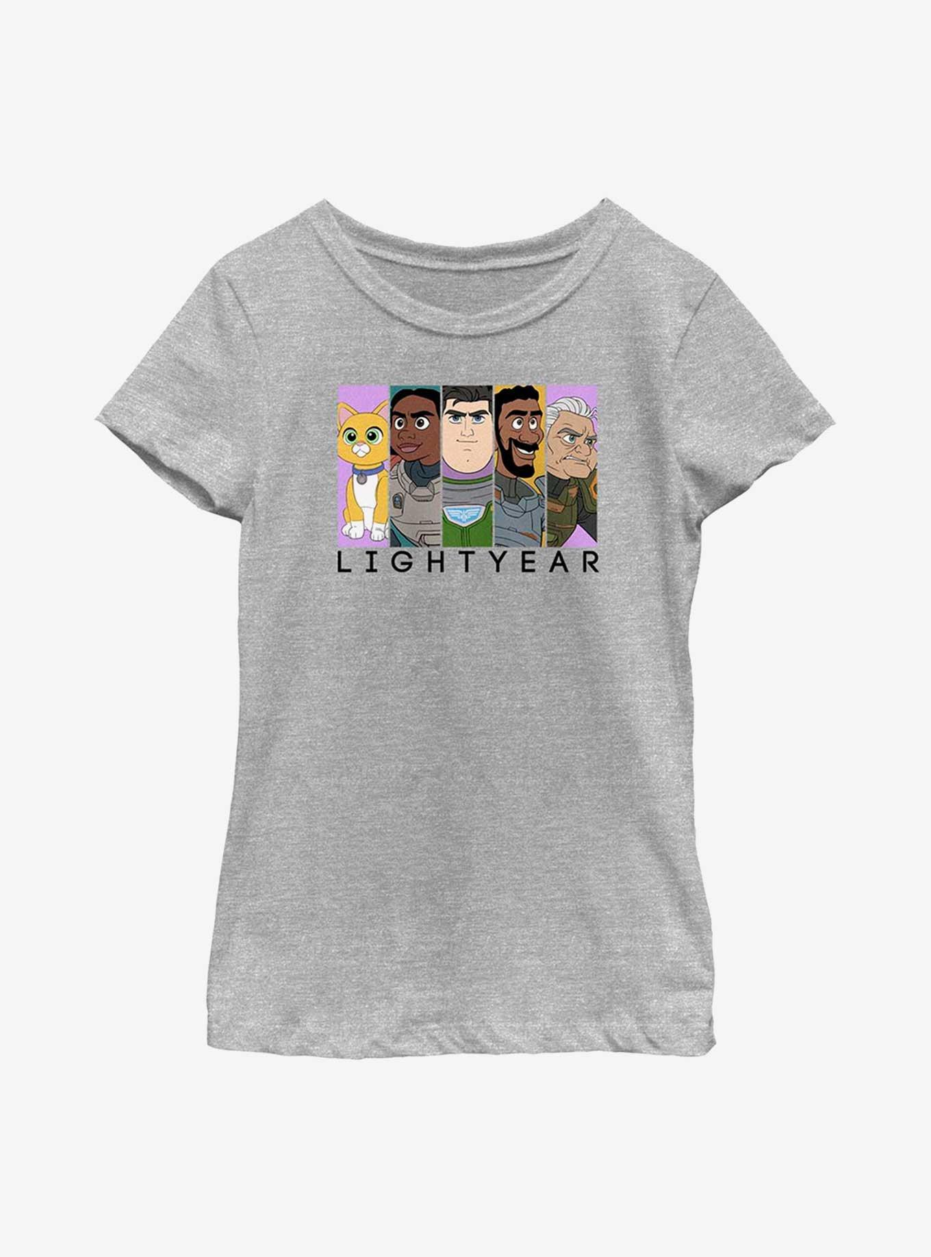 Disney Pixar Lightyear Group Panels Youth Girls T-Shirt, ATH HTR, hi-res