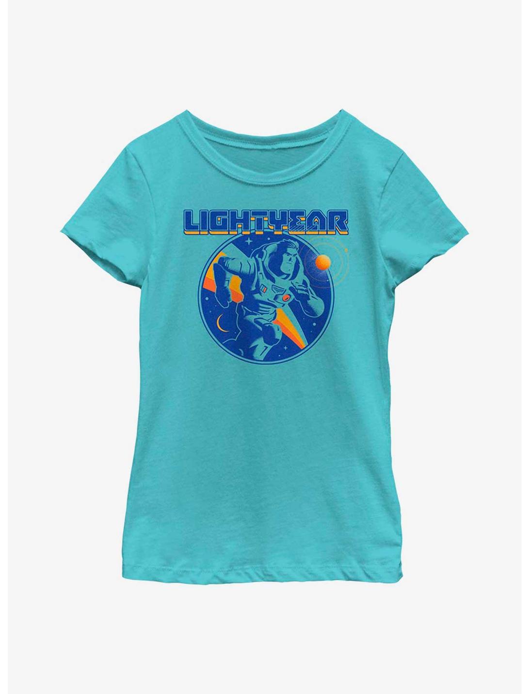 Disney Pixar Lightyear Round Alt Youth Girls T-Shirt, TAHI BLUE, hi-res