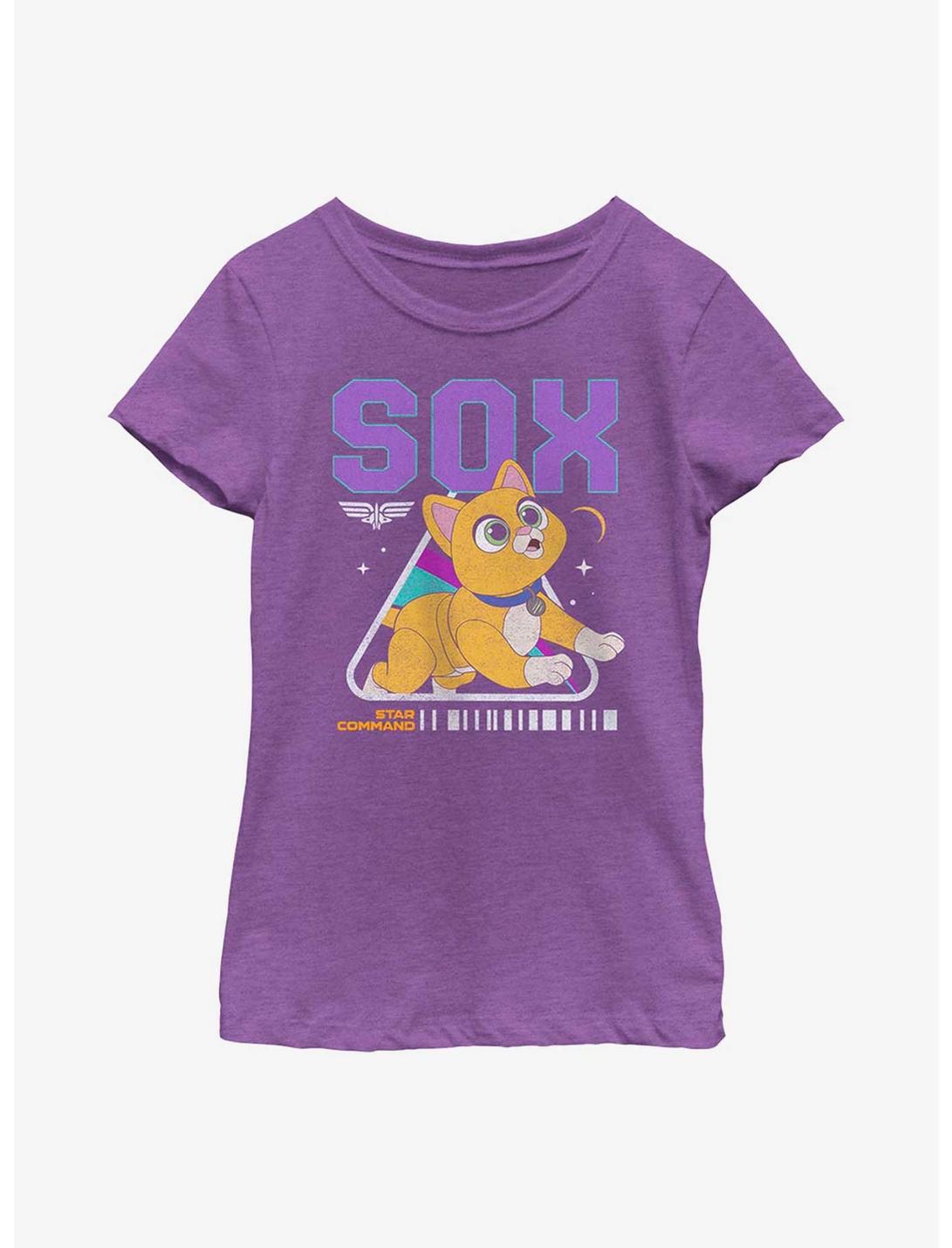 Disney Pixar Lightyear Sox Youth Girls T-Shirt, PURPLE BERRY, hi-res
