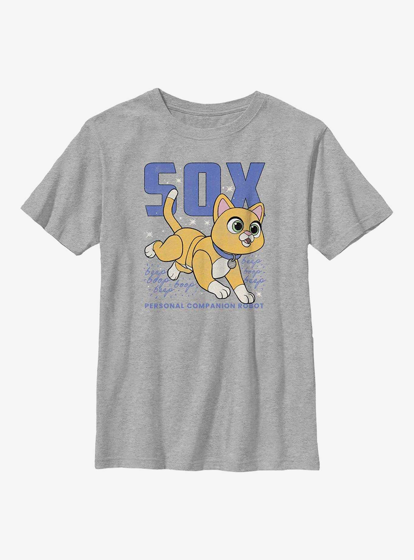 Disney Pixar Lightyear Sox Sketch Youth T-Shirt, , hi-res