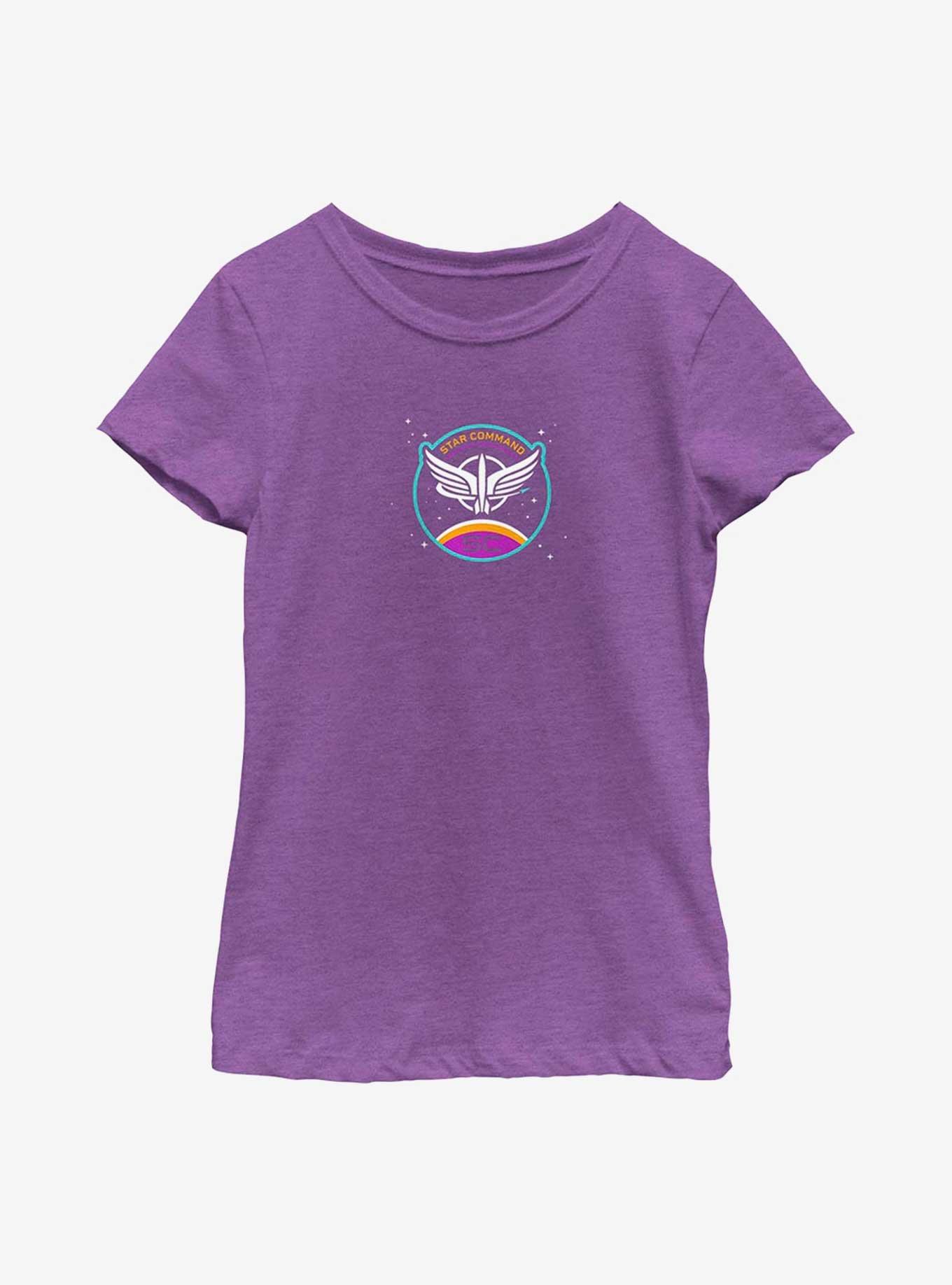 Disney Pixar Lightyear Star Command Alt Youth Girls T-Shirt, PURPLE BERRY, hi-res