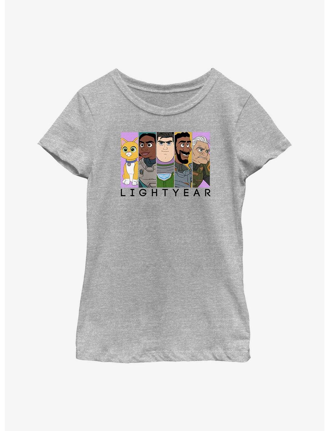 Disney Pixar Lightyear Group Panels Youth Girls T-Shirt, ATH HTR, hi-res