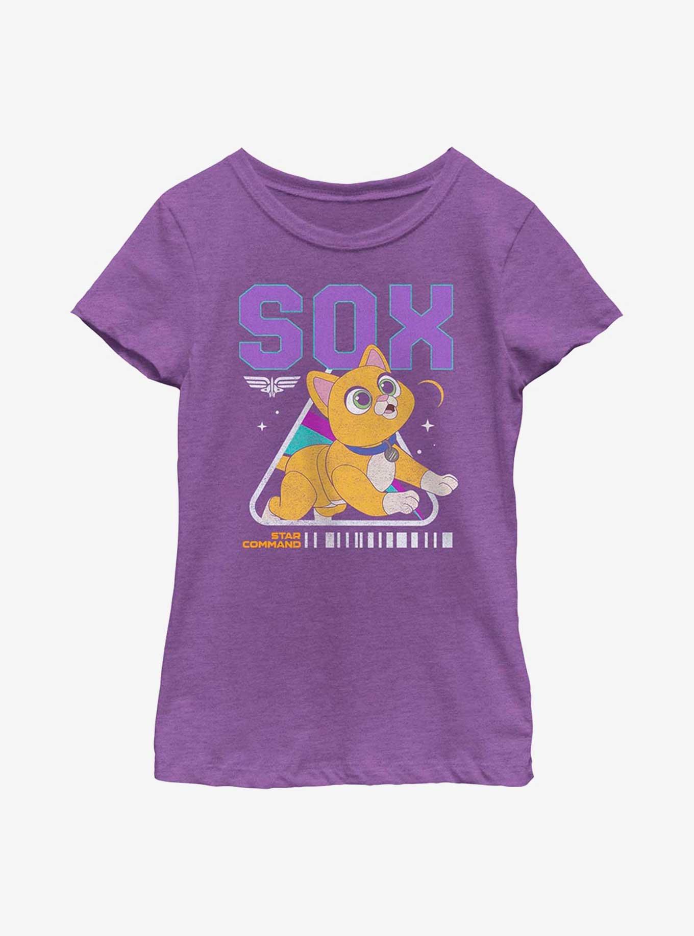 Disney Pixar Lightyear Sox Youth Girls T-Shirt, PURPLE BERRY, hi-res