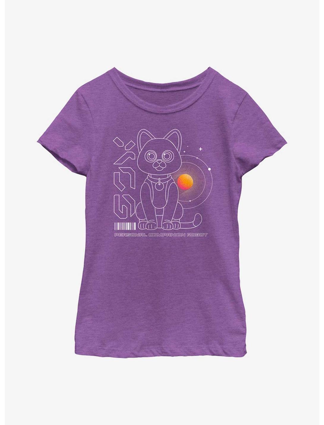 Disney Pixar Lightyear Sox Outline Youth Girls T-Shirt, PURPLE BERRY, hi-res
