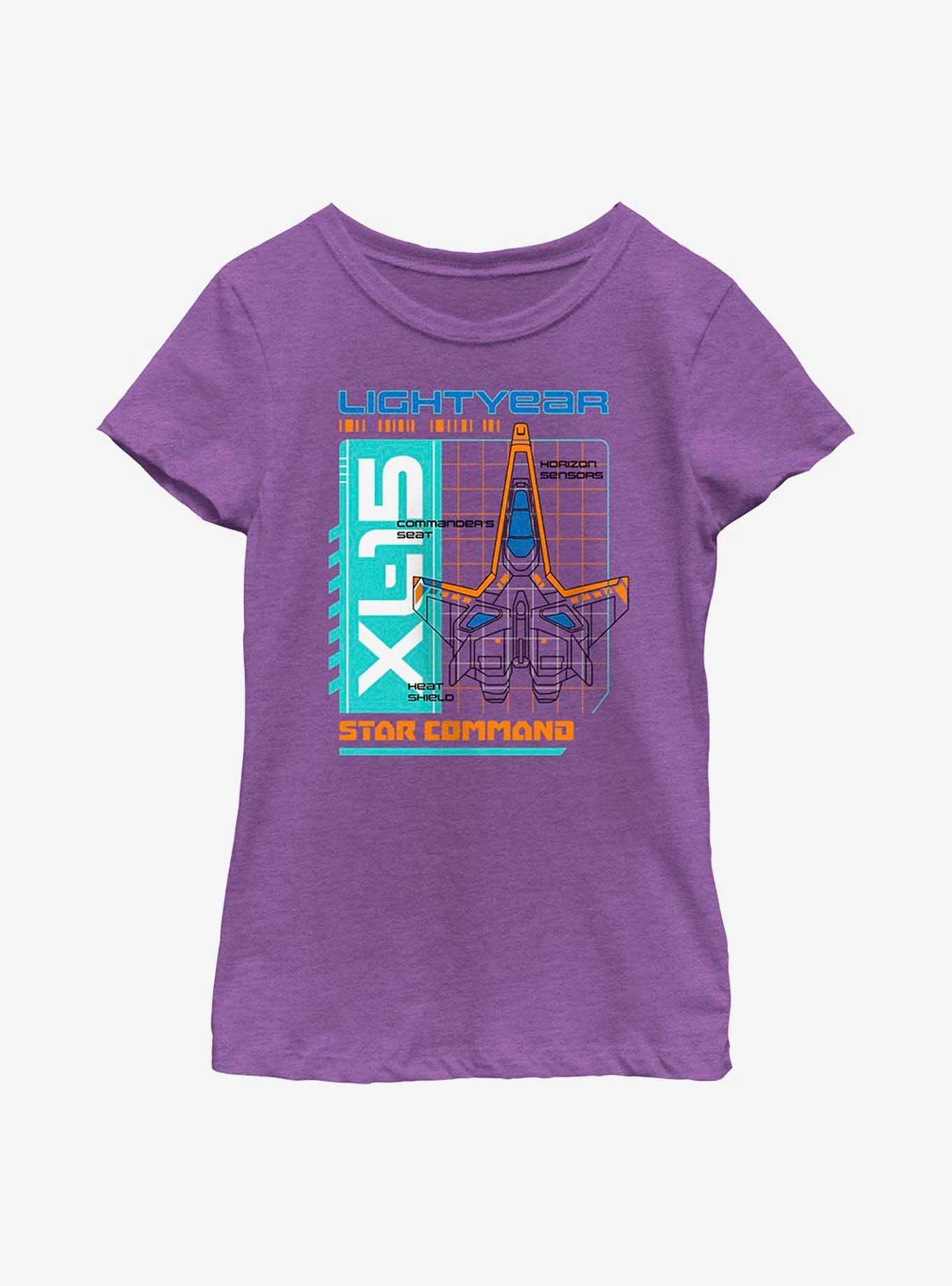 Disney Pixar Lightyear Star Comm Youth Girls T-Shirt, PURPLE BERRY, hi-res