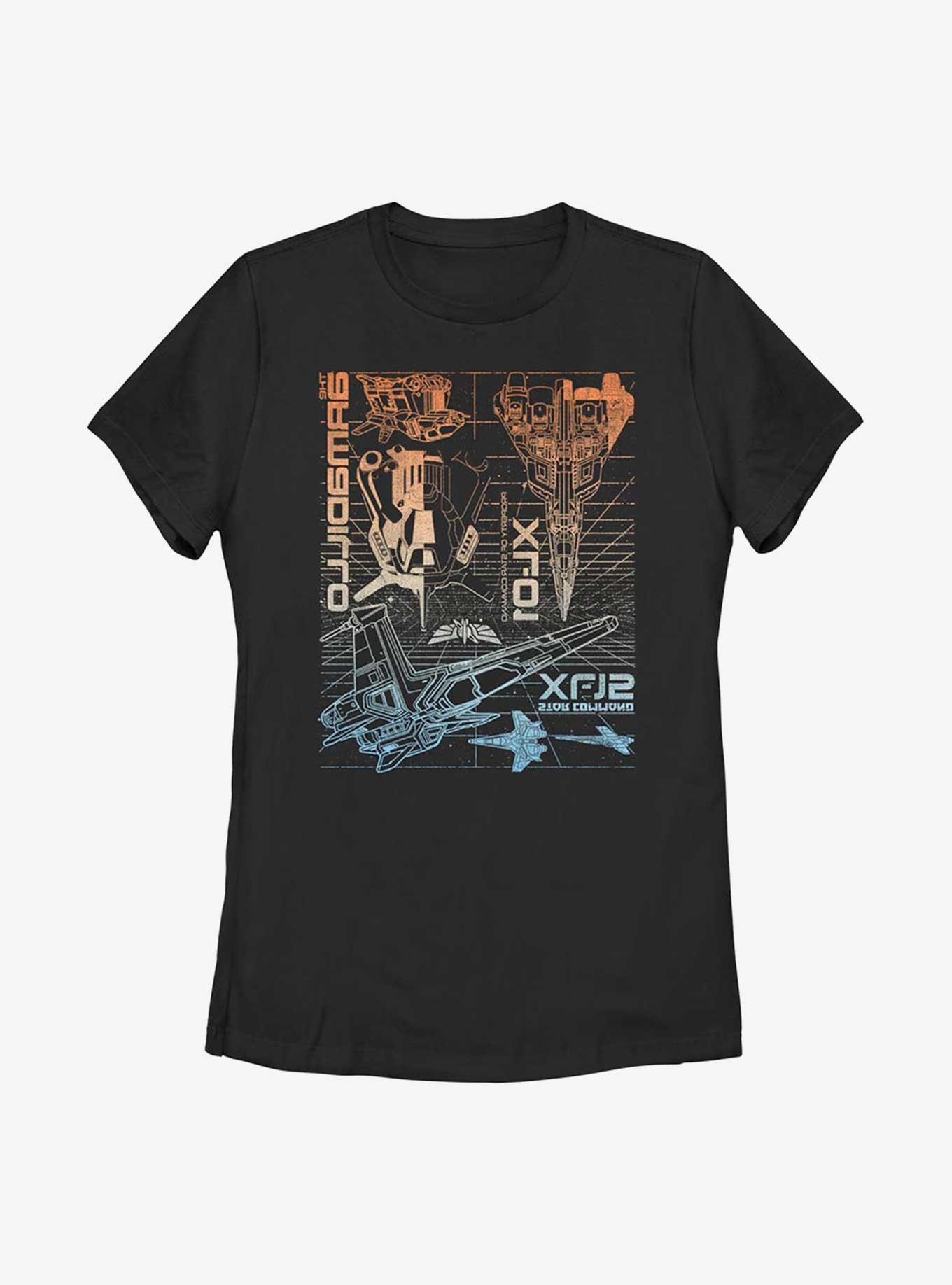 Disney Pixar Lightyear Ships Womens T-Shirt, BLACK, hi-res