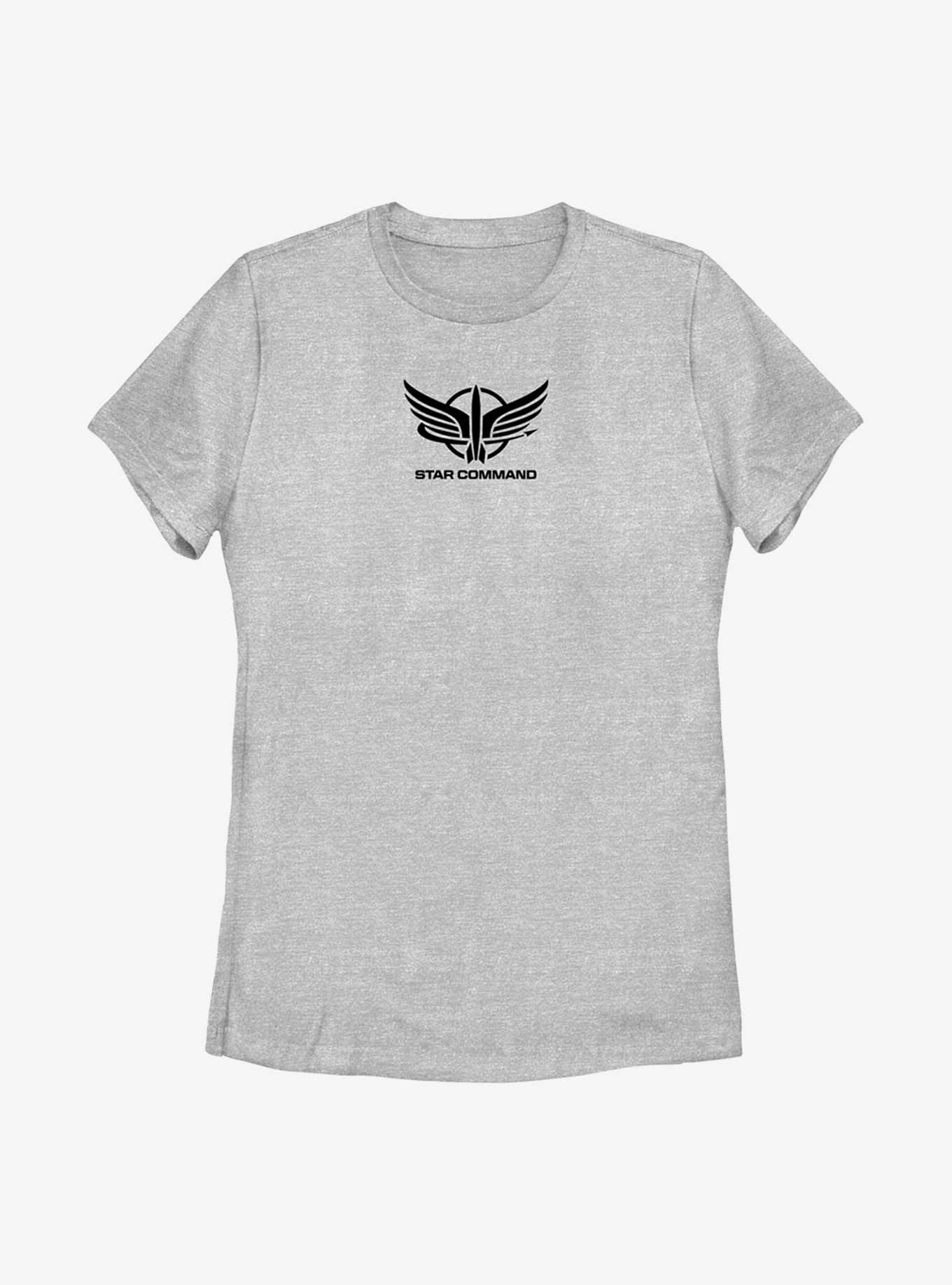 Disney Pixar Lightyear Star Command Badge Womens T-Shirt, ATH HTR, hi-res