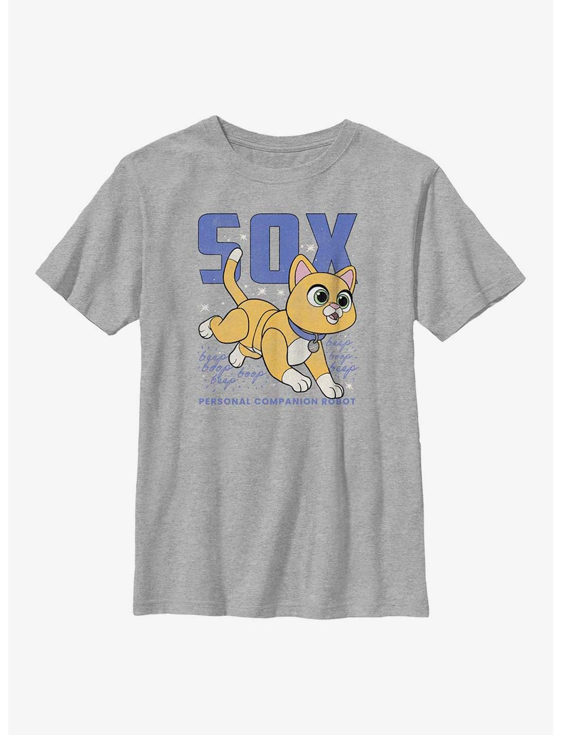 Disney Pixar Lightyear Sox Sketch Youth T-Shirt, ATH HTR, hi-res