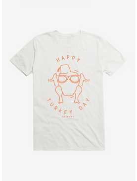Friends Happy Turkey Day Icon T-Shirt, WHITE, hi-res