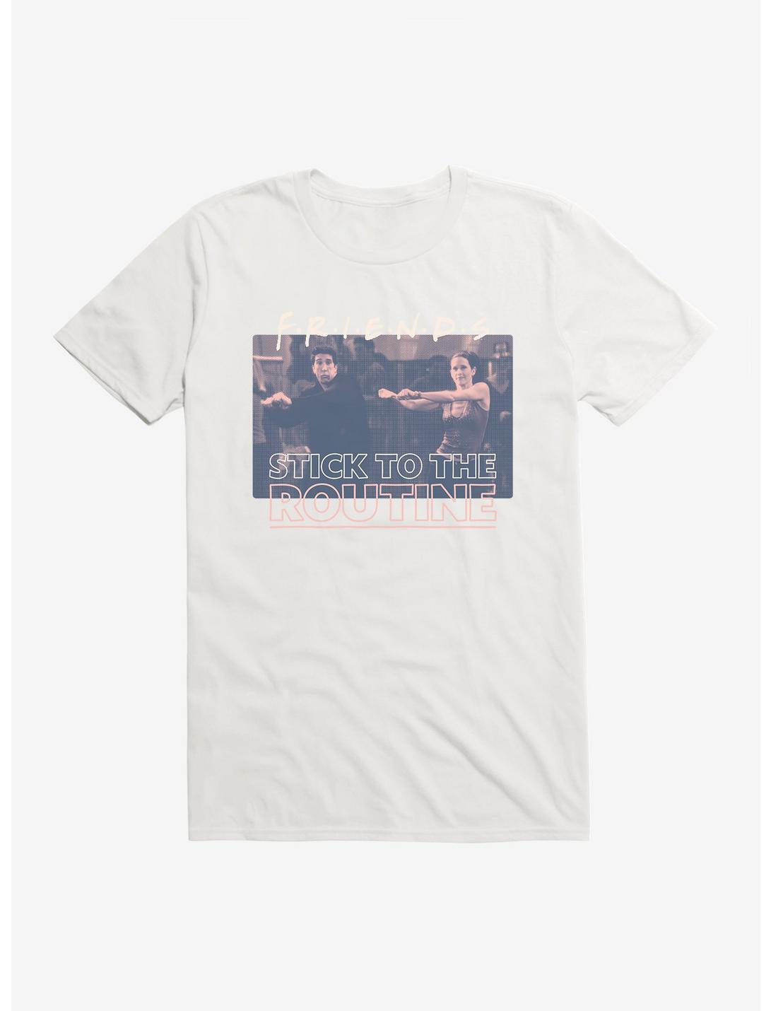 Friends Stick To The Routine T-Shirt, WHITE, hi-res
