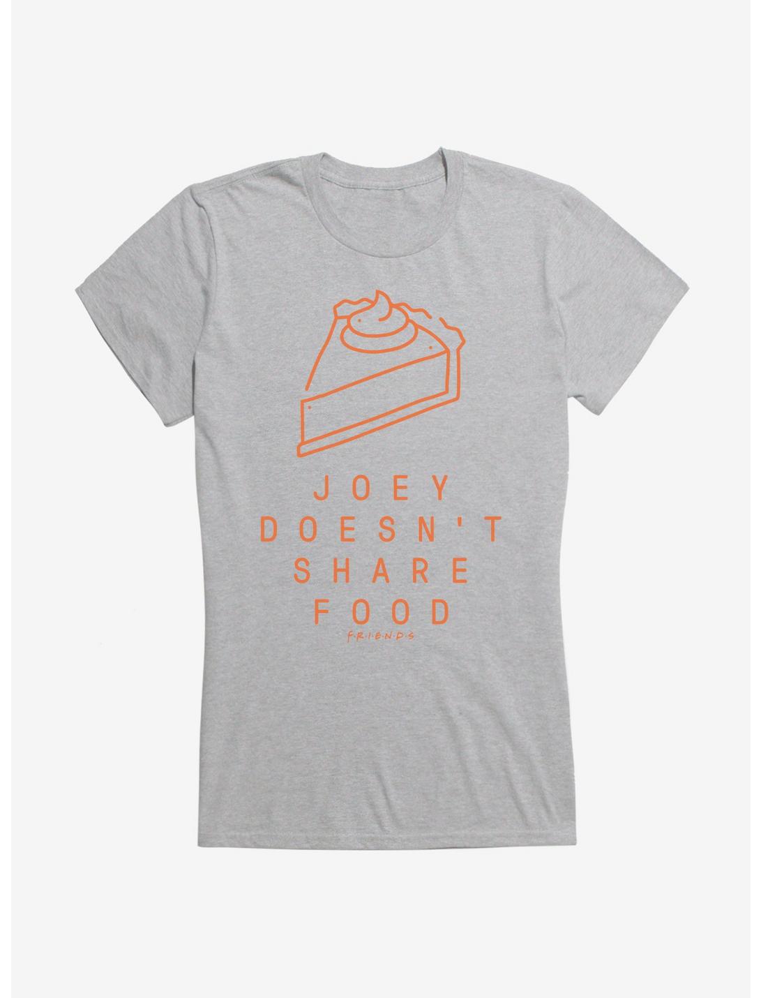 Friends Joey Doesn't Share Food Girls T-Shirt, HEATHER, hi-res