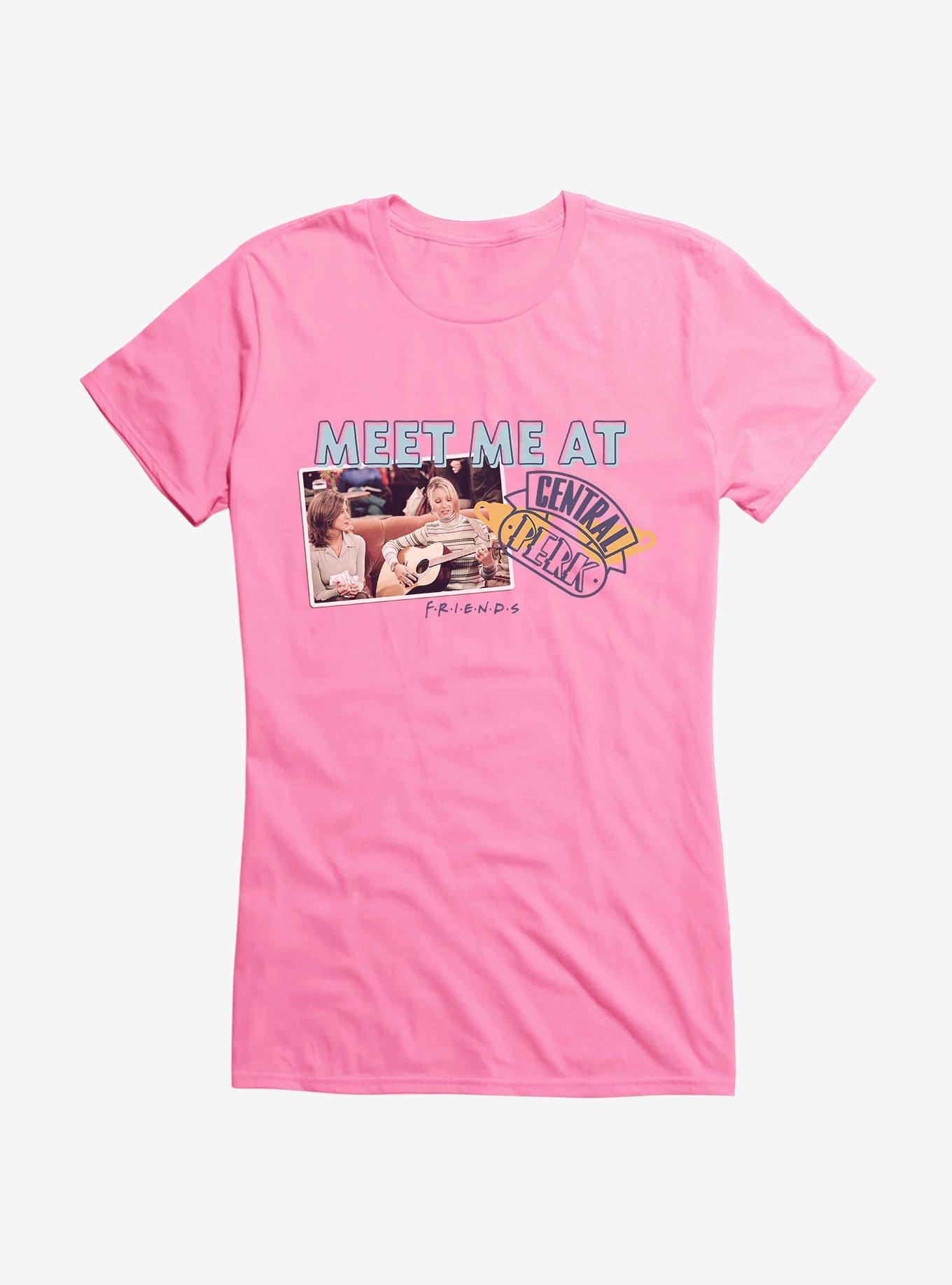 Friends Meet At Central Perk Girls T-Shirt, CHARITY PINK, hi-res