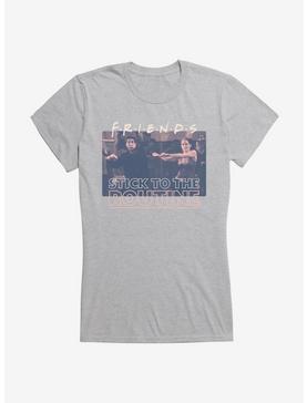 Friends Stick To The Routine Girls T-Shirt, HEATHER, hi-res
