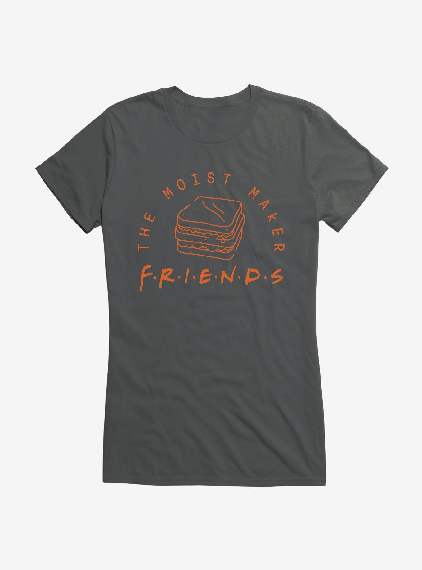 Friends The Moist Maker Girls T-Shirt, CHARCOAL, hi-res