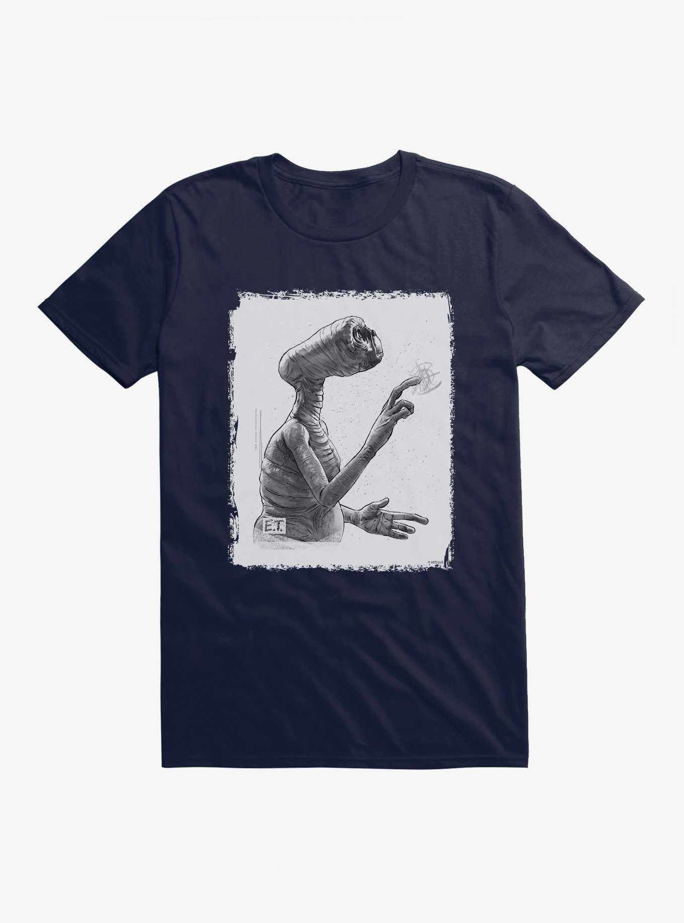 E.T. Sketch T-Shirt, NAVY, hi-res