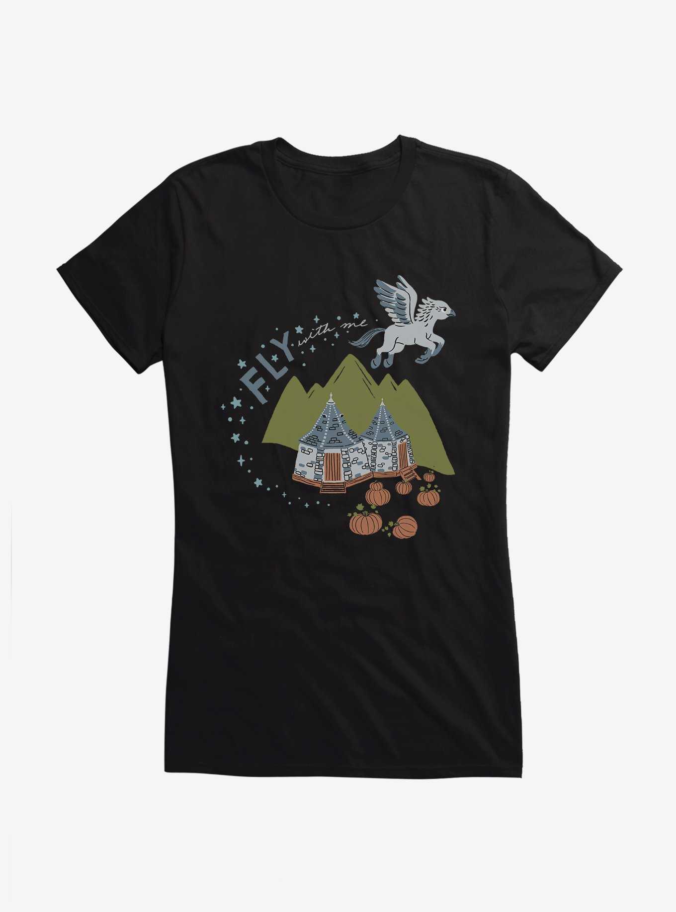 Harry Potter Buckbeak Fly With Me Girls T-Shirt, BLACK, hi-res