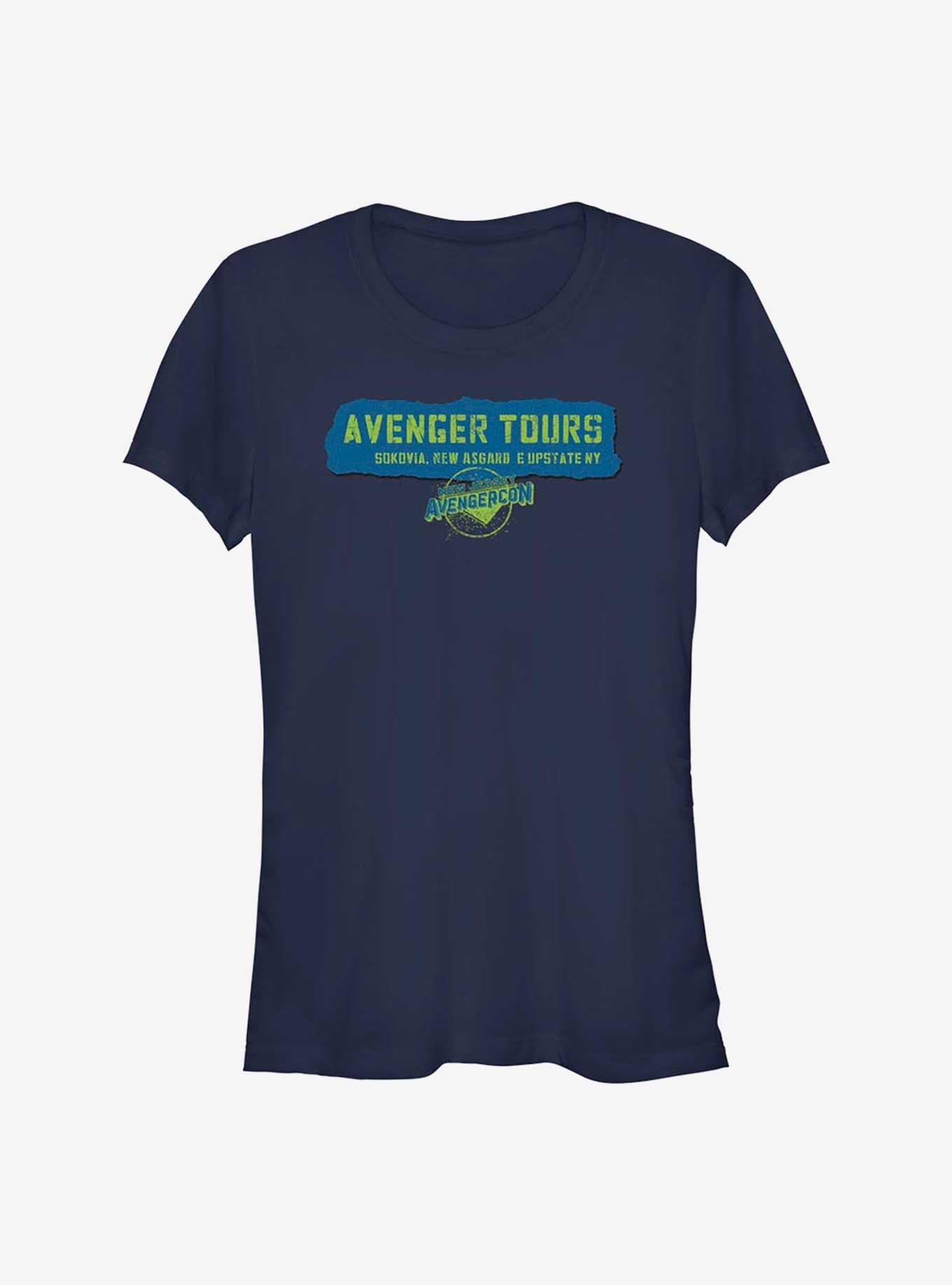 Marvel Ms. Marvel Avenger Tours Avengercon Girls T-Shirt, NAVY, hi-res