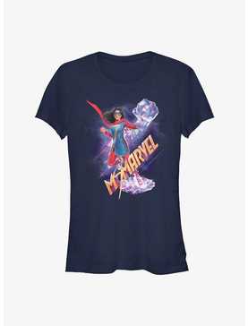 Marvel Ms. Marvel Crystal Hero Shot Girls T-Shirt, , hi-res