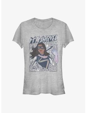 Marvel Ms. Marvel Doodle Kamala Girls T-Shirt, ATH HTR, hi-res