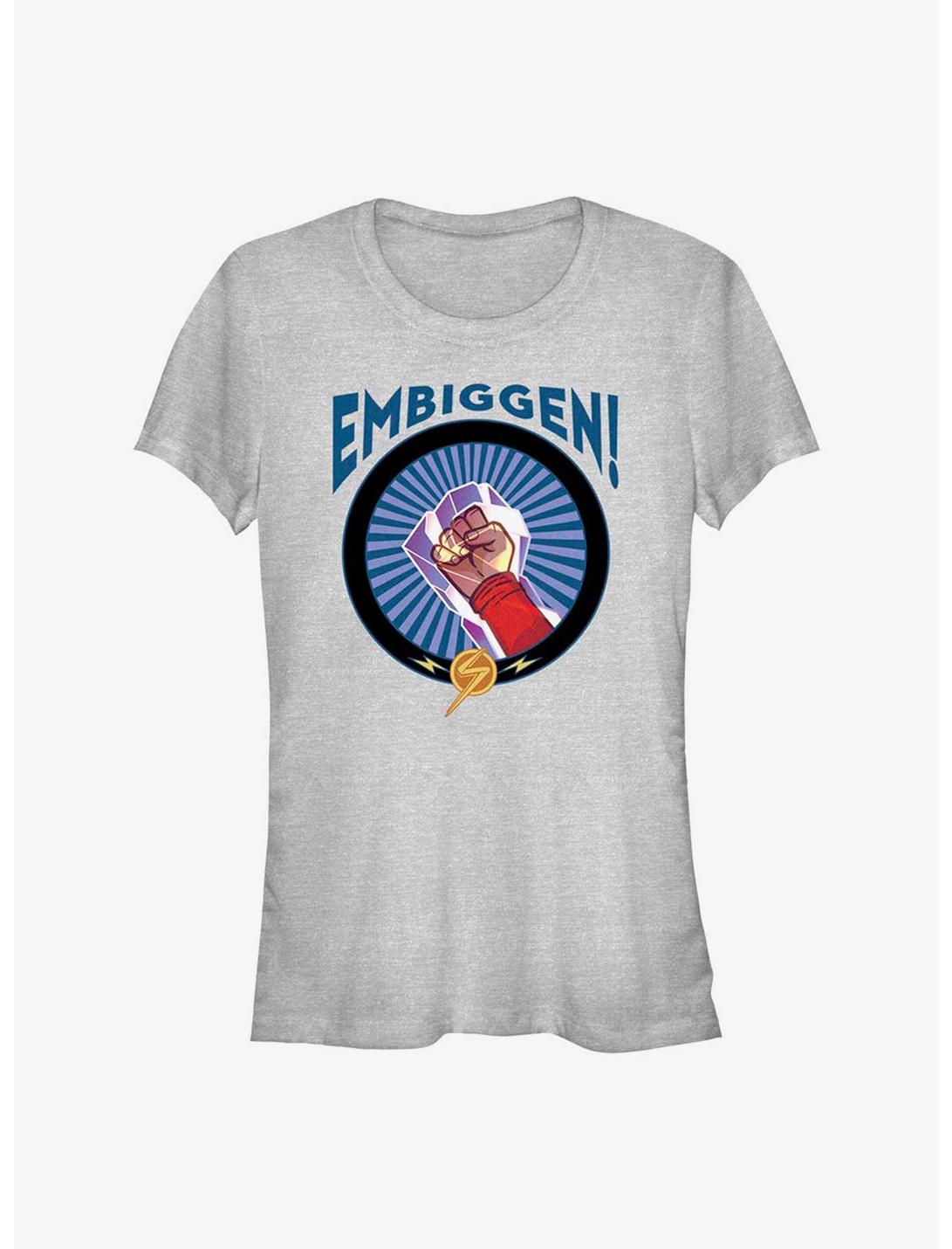 Marvel Ms. Marvel Embiggen Girls T-Shirt, ATH HTR, hi-res