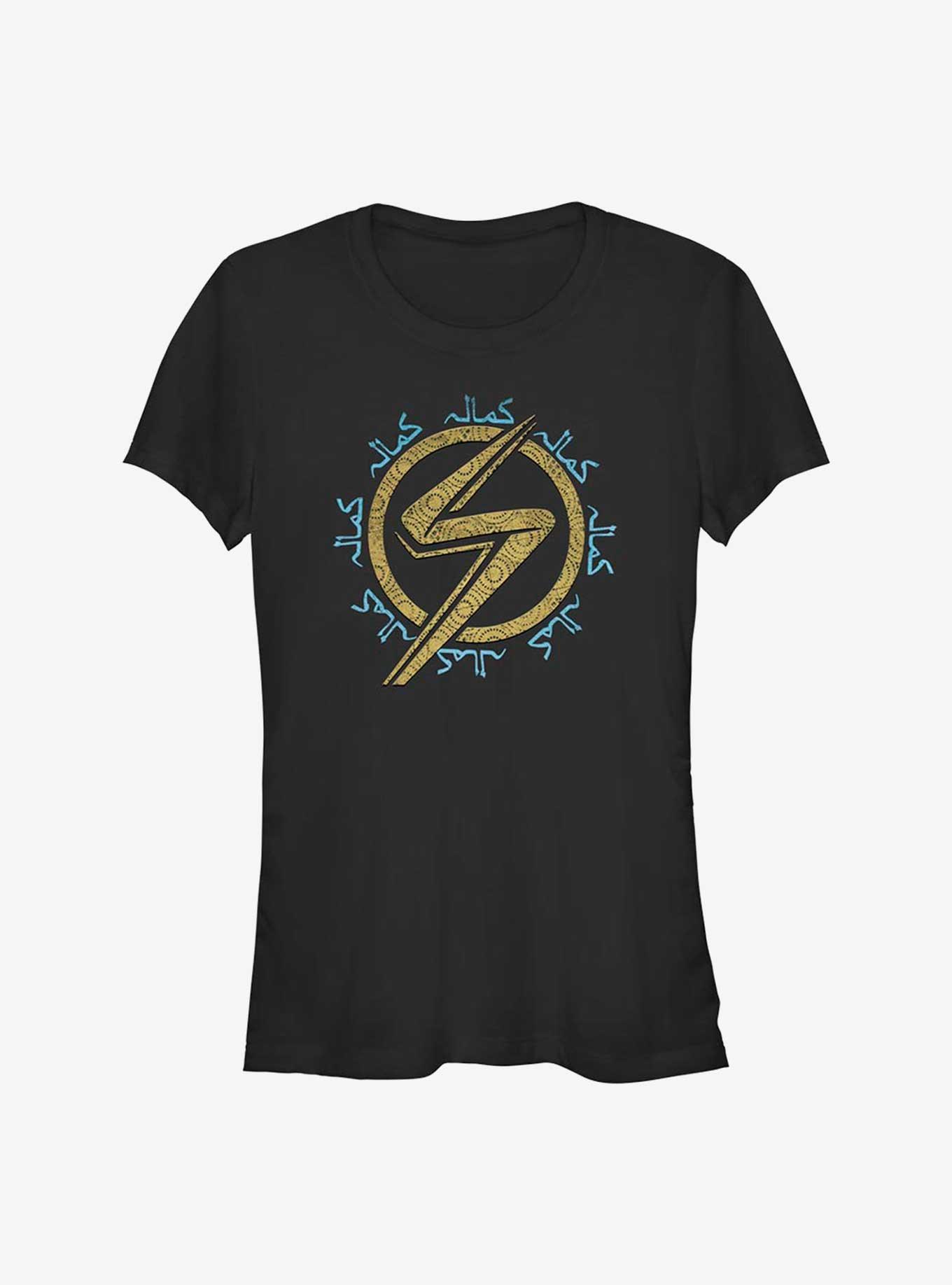 Marvel Ms. Marvel Gold Icon Girls T-Shirt, , hi-res