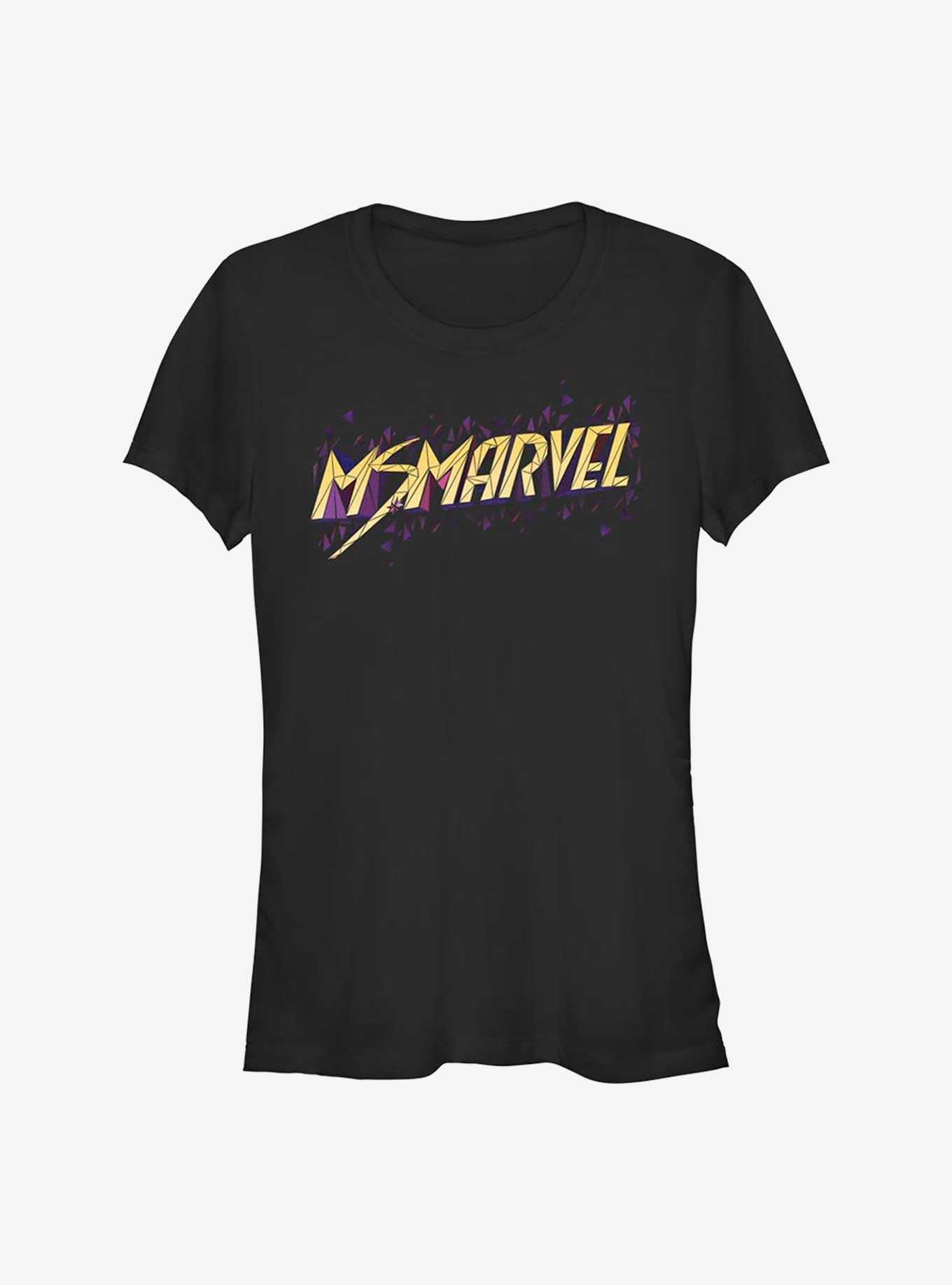 Marvel Ms. Marvel Gold Logo Girls T-Shirt, , hi-res