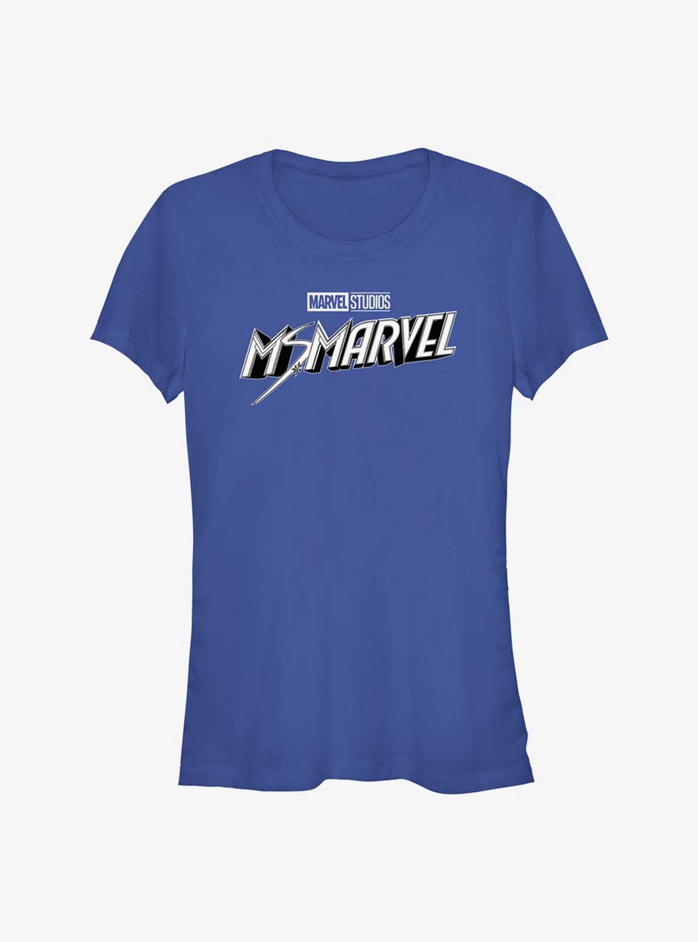 Marvel Ms. Marvel Grayscale Logo Girls T-Shirt, , hi-res