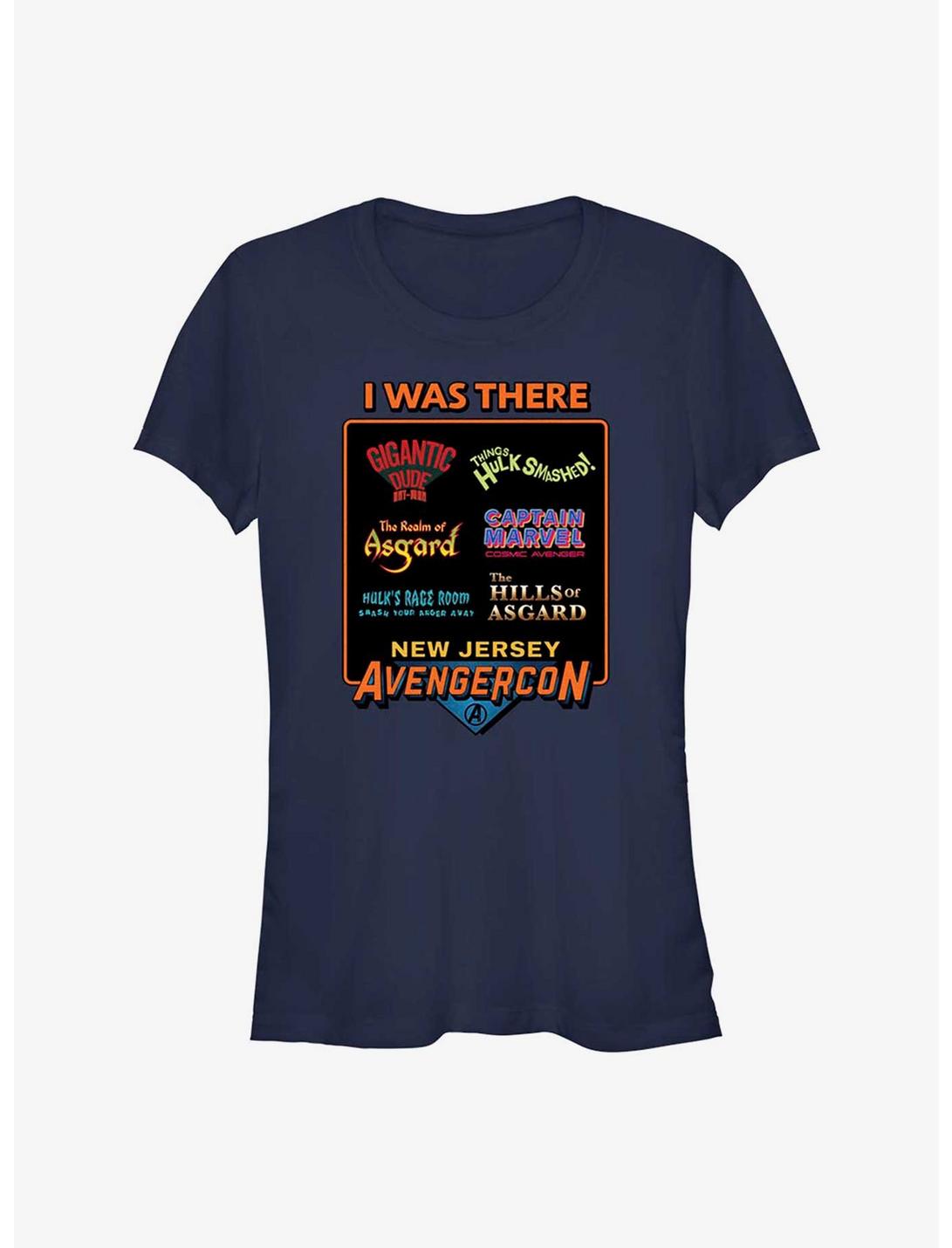 Marvel Ms. Marvel Avengerscon I Was There Girls T-Shirt, NAVY, hi-res