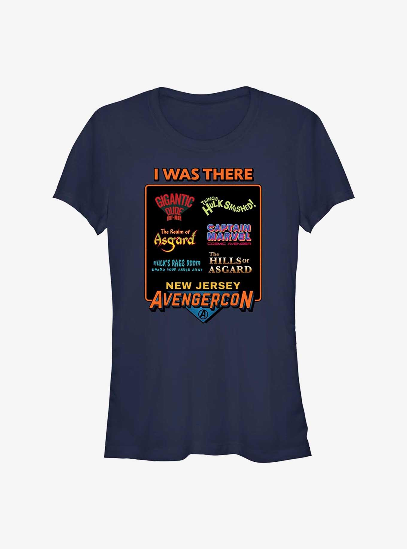 Marvel Ms. Marvel Avengerscon I Was There Girls T-Shirt, NAVY, hi-res