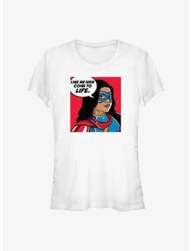 Marvel Ms. Marvel Idea Come To Life Girls T-Shirt, WHITE, hi-res