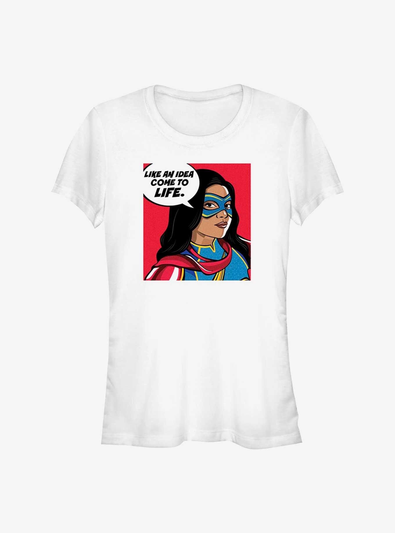Marvel Ms. Marvel Idea Come To Life Girls T-Shirt, WHITE, hi-res
