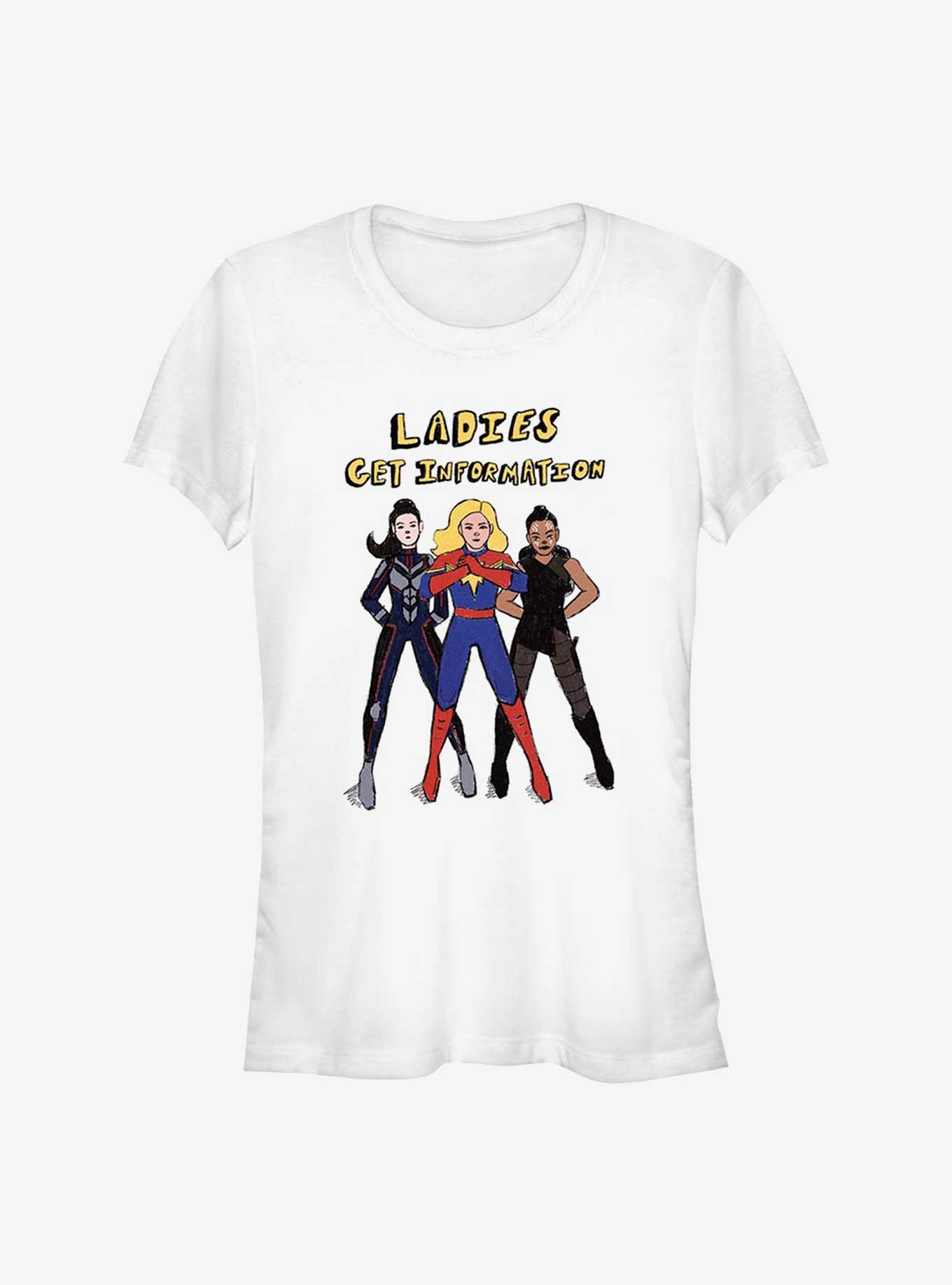 Marvel Ms. Marvel Ladies Get Info Girls T-Shirt, , hi-res