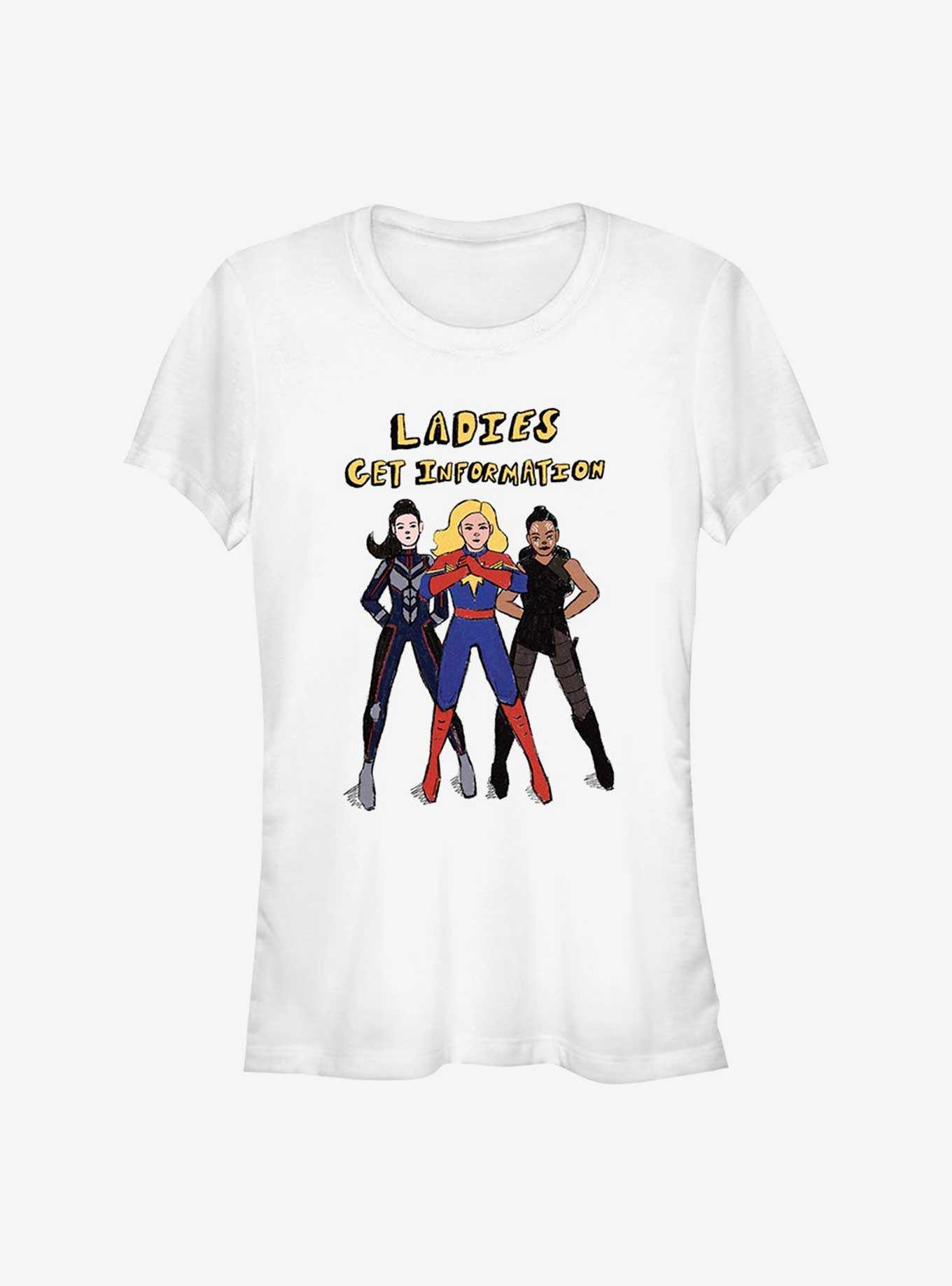 Marvel Ms. Marvel Ladies Get Info Girls T-Shirt, WHITE, hi-res