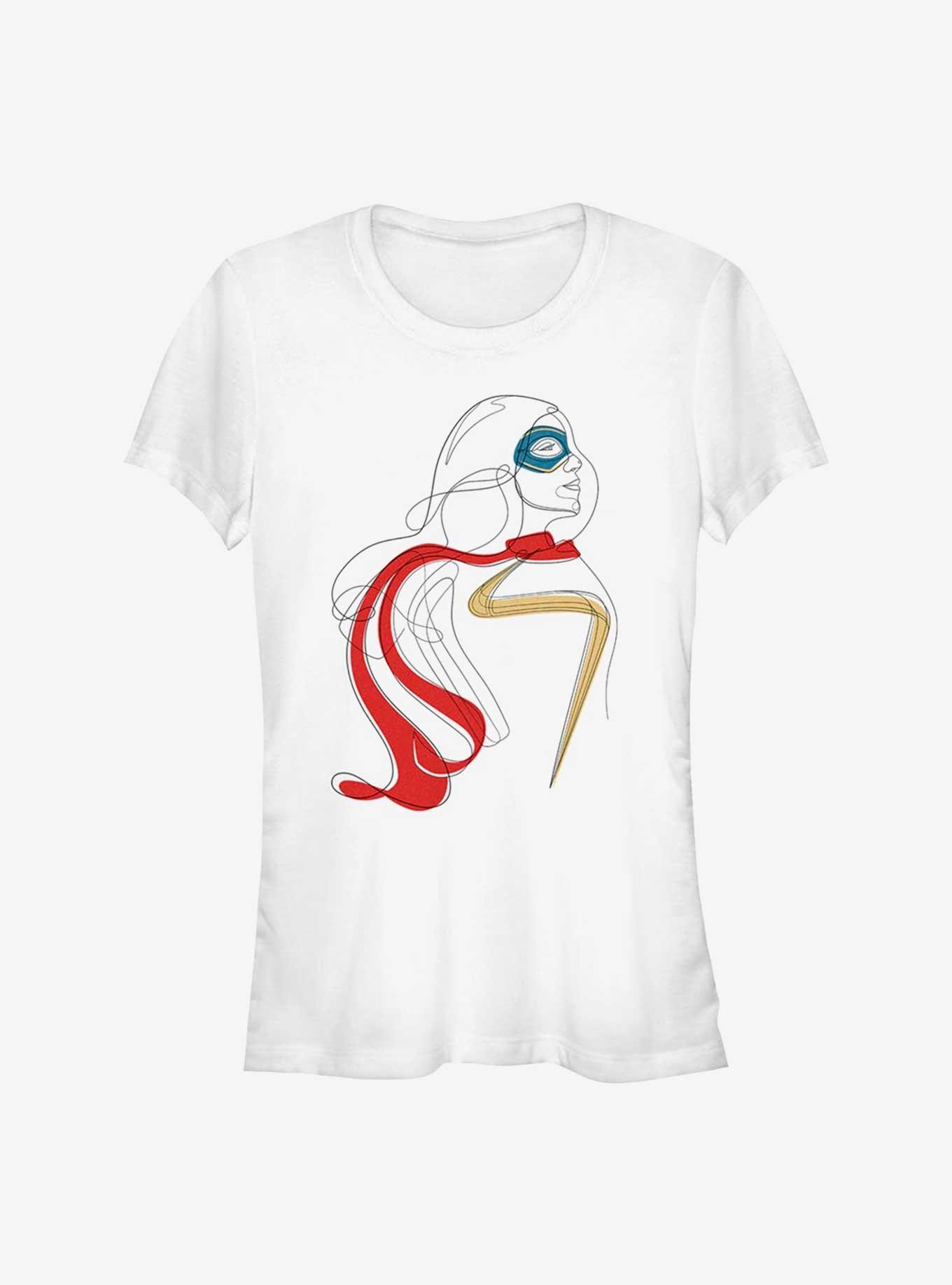 Marvel Ms. Marvel Continuous Line Ms. Marvel Girls T-Shirt, , hi-res